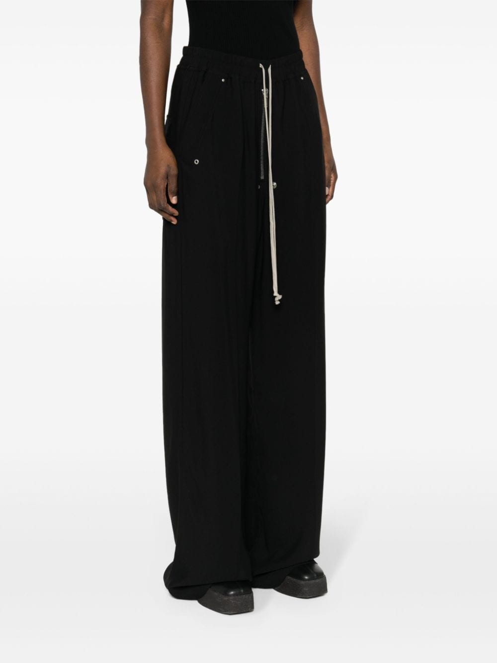 RICK OWENS New 24SS Black Training Pants for Women