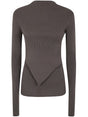 RICK OWENS Women's Long Sleeve Babel Top