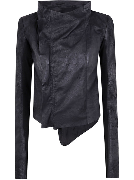 RICK OWENS Low Neck Mini Biker Jacket