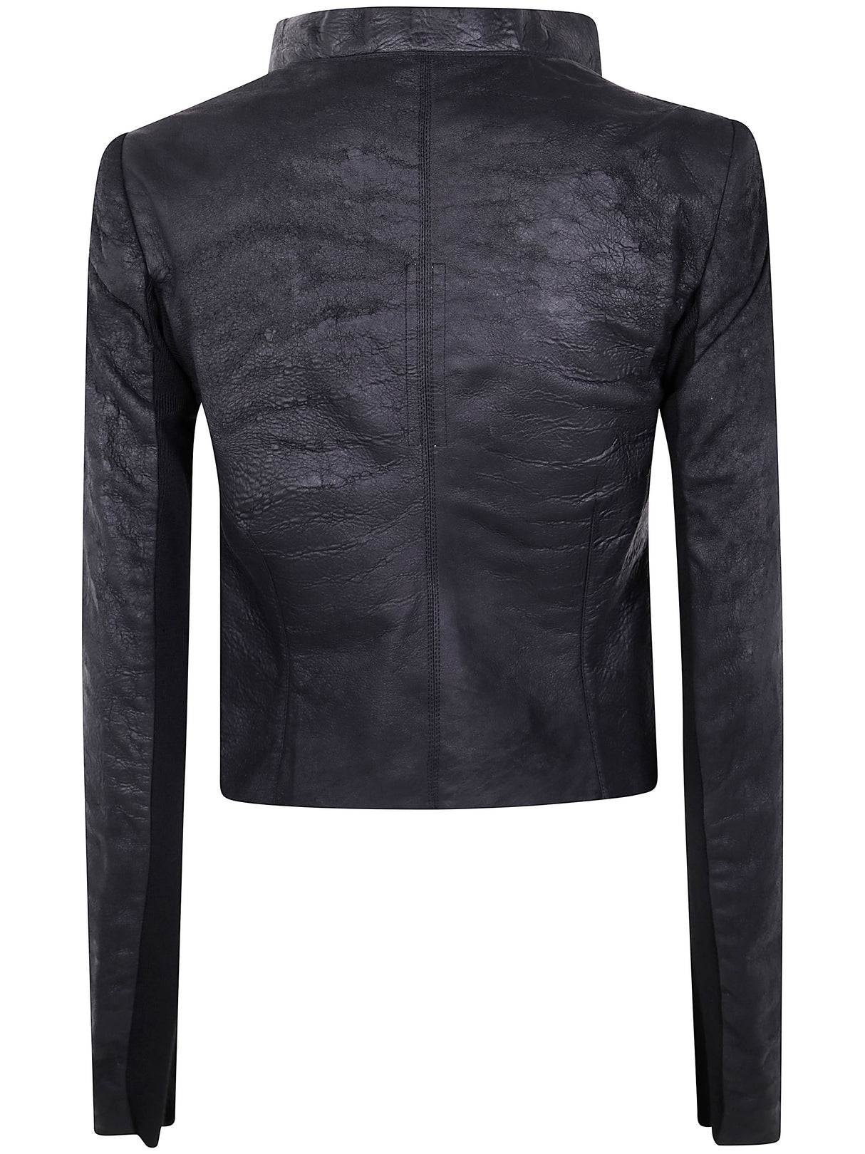 RICK OWENS Low Neck Mini Biker Jacket