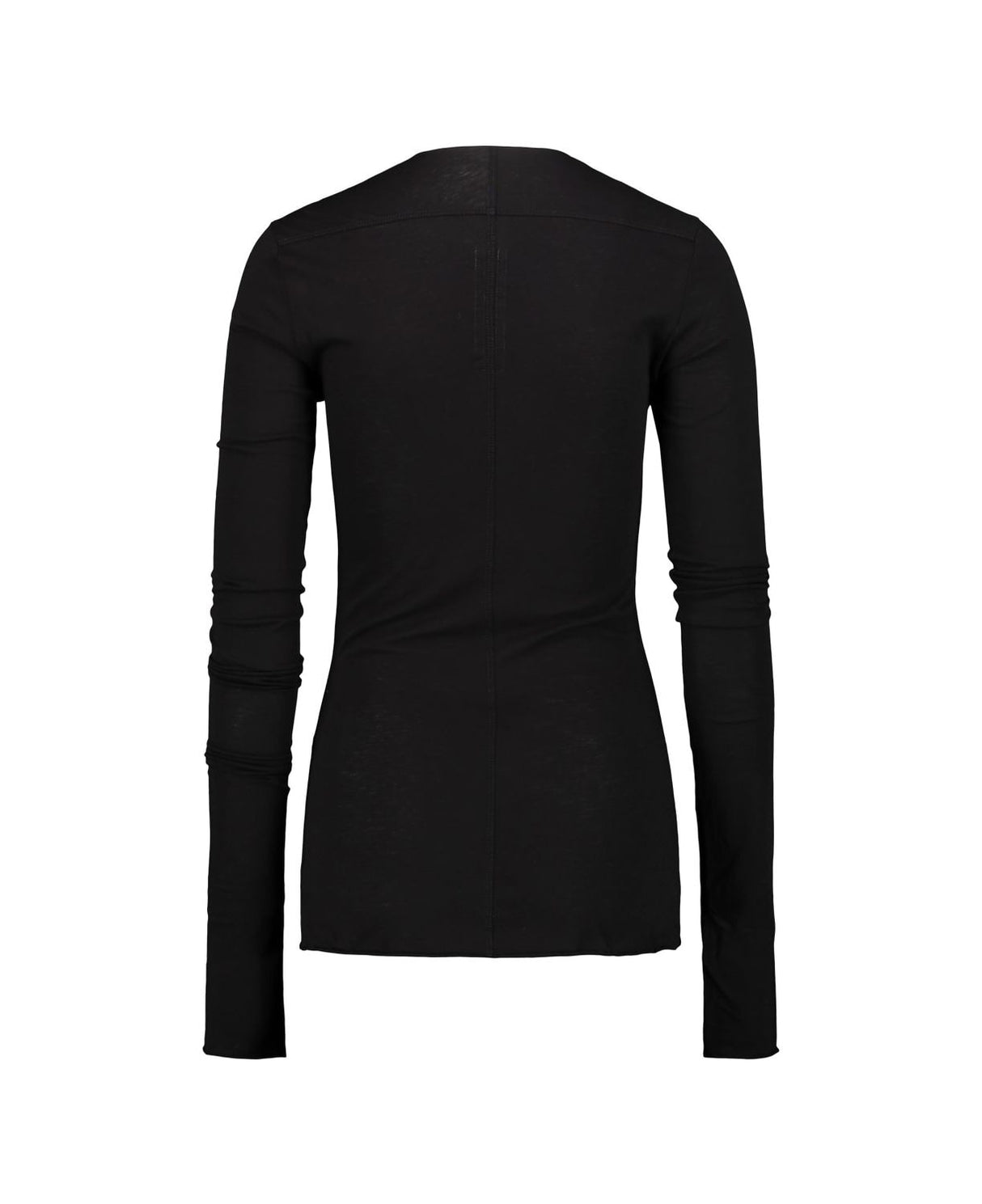 RICK OWENS Fitted Long Sleeve Cotton Top