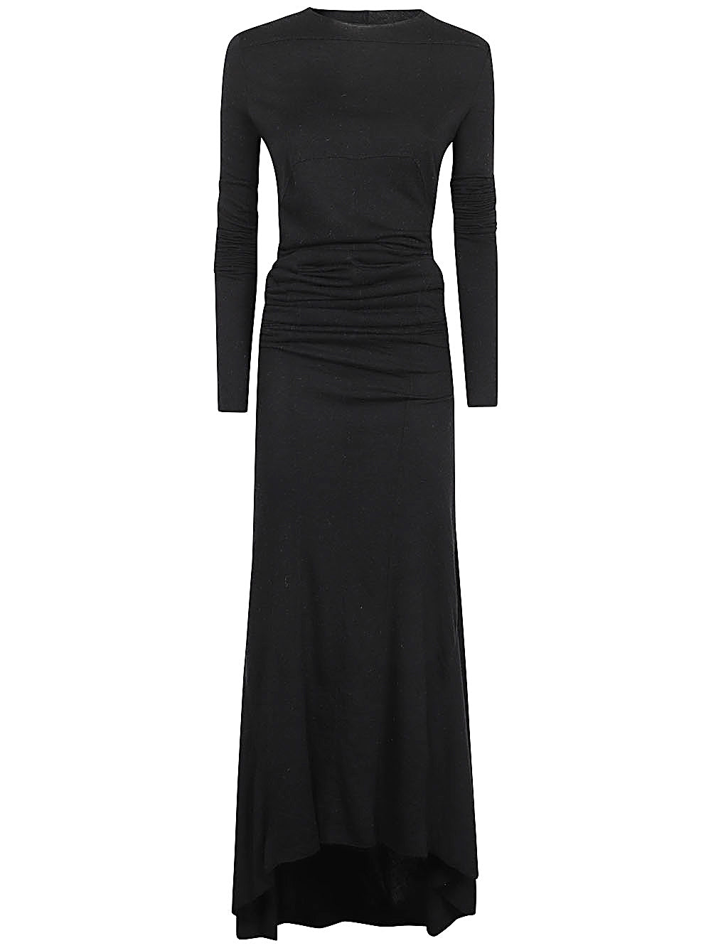 RICK OWENS Elegant Long Sleeve Cotton Dress