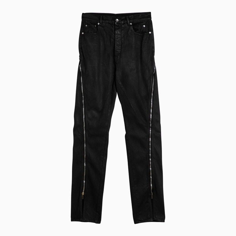 RICK OWENS Black Cotton Banana Pants for Men | SS24 Season