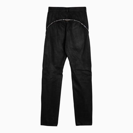 RICK OWENS Black Cotton Banana Pants for Men | SS24 Season