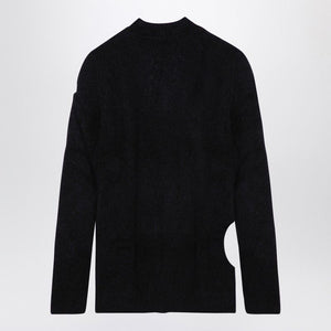 RICK OWENS Alpaca-Blend Long Crew-Neck Jumper for Men