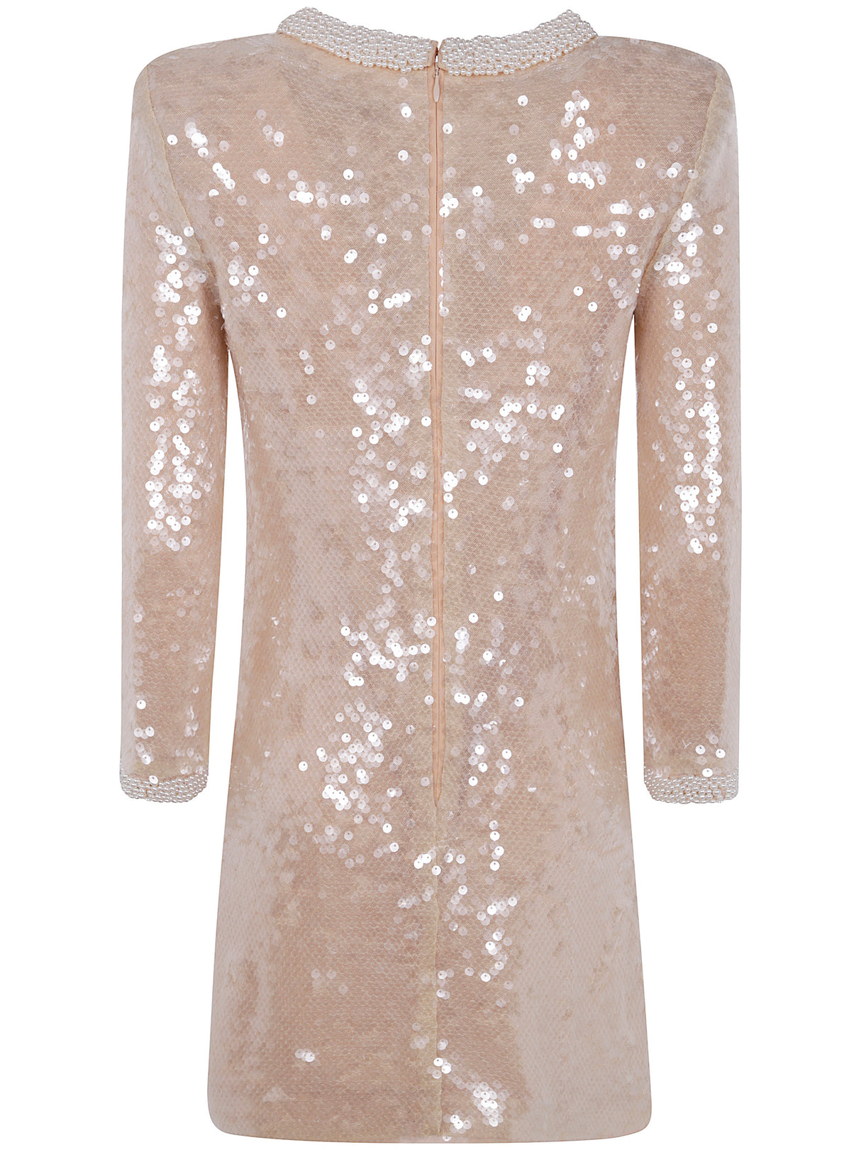 SELF-PORTRAIT Mini Dress with Pearl Trim and Sequins