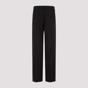 RICK OWENS Iconic Black Silk and Wool Jeans for Men