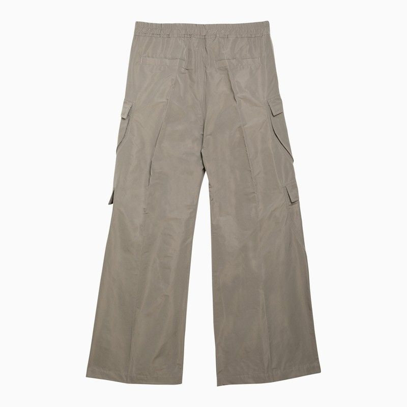 Wide Cargo Trousers in Pearl Grey for Men - SS24 Collection by RICK OWENS
