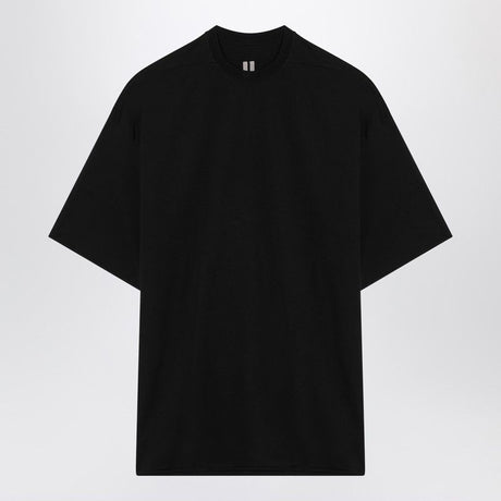 RICK OWENS Oversized Black Cotton Crew-Neck T-Shirt