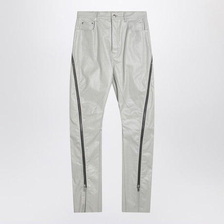 RICK OWENS High Waist Slim to Wide Fit Jeans with Zip Detail