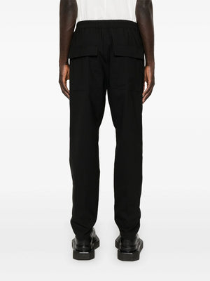 RICK OWENS Elasticated-Waistband Trousers for Men