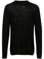 RICK OWENS Men's Biker Level Virgin Wool Jumper