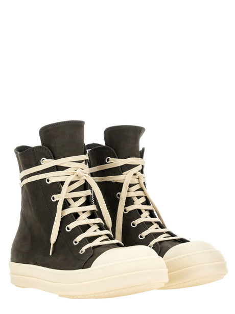 RICK OWENS Leather Sneakers for Men - Stylish and Durable