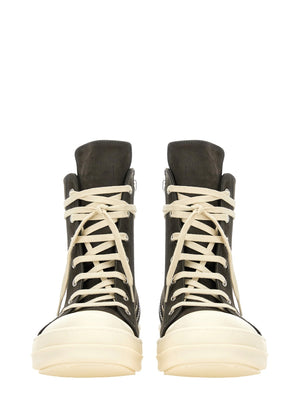 RICK OWENS Leather Sneakers for Men - Stylish and Durable