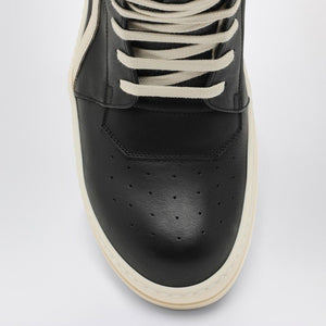 RICK OWENS GeoBasket High-Top Sneakers in Black and White