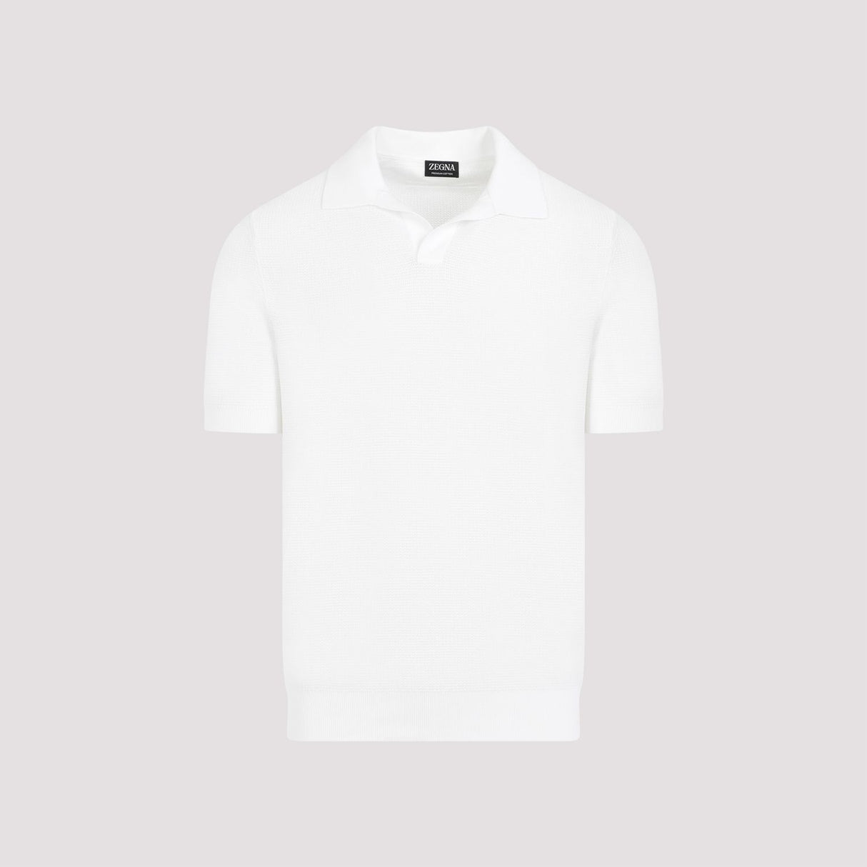 ZEGNA Classic White Cotton Polo for Men - SS24 Collection