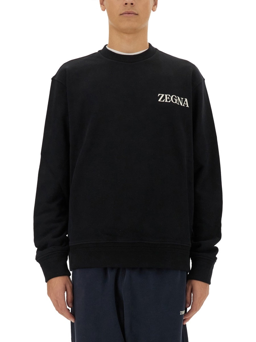 ZEGNA Classic Cotton Sweatshirt - Size 48 IT