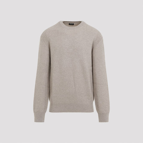 Áo len cổ tròn cho nam bằng cashmere