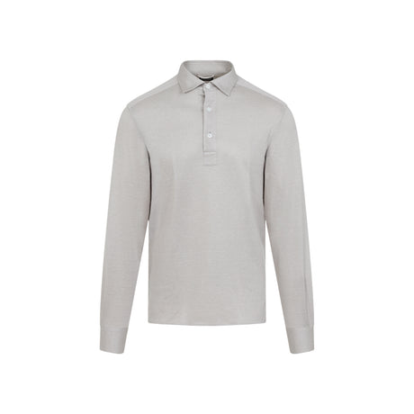 ZEGNA Men's Elegant Silk Blend Shirt