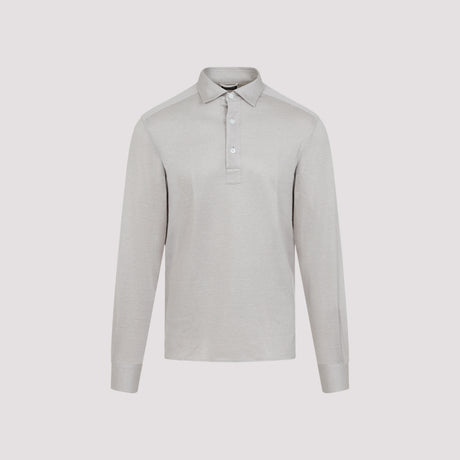 ZEGNA Men's Elegant Silk Blend Shirt