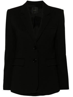 PINKO Notched Lapel Blazer with Shoulder Pads for Women