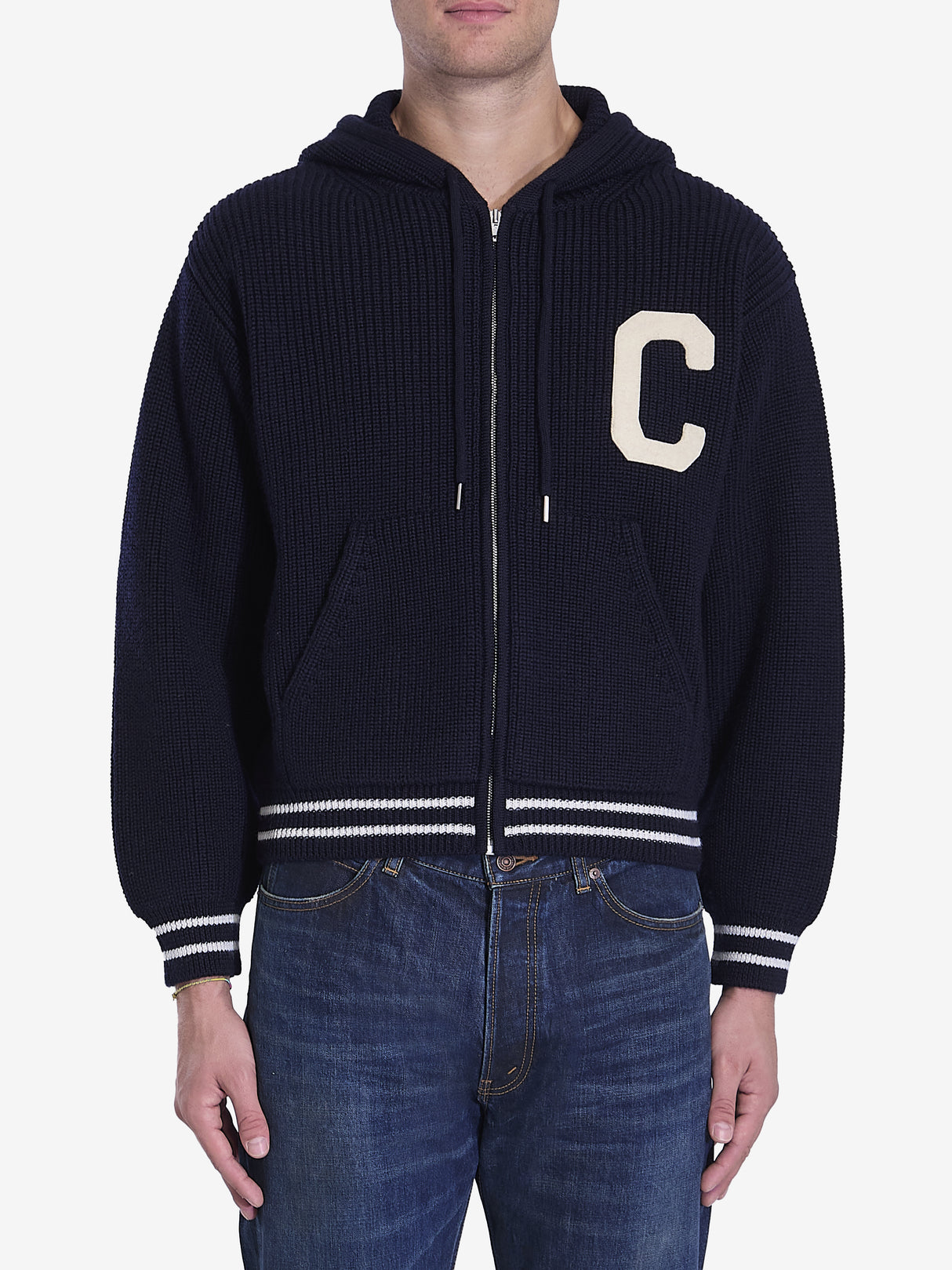 CELINE College Zip-Up Jumper for Men - Regular Fit