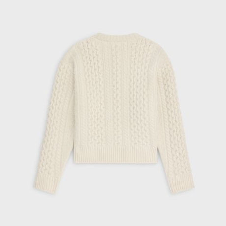 CELINE Wool Triomphe Cardigan for Women