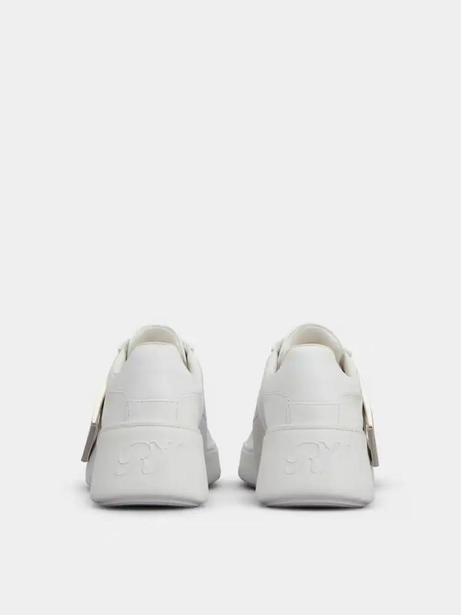 ROGER VIVIER Chic White Leather Skate Sneakers