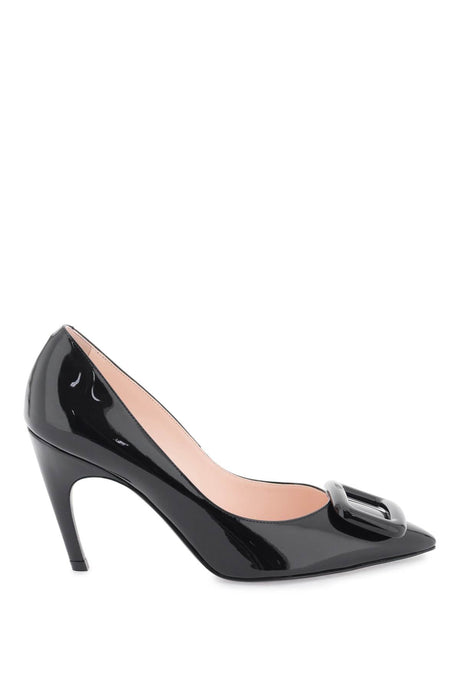 ROGER VIVIER Black Leather Pointed Pumps for Women