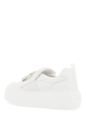 ROGER VIVIER Viv' Up Soft Nappa Slip-On Sneakers