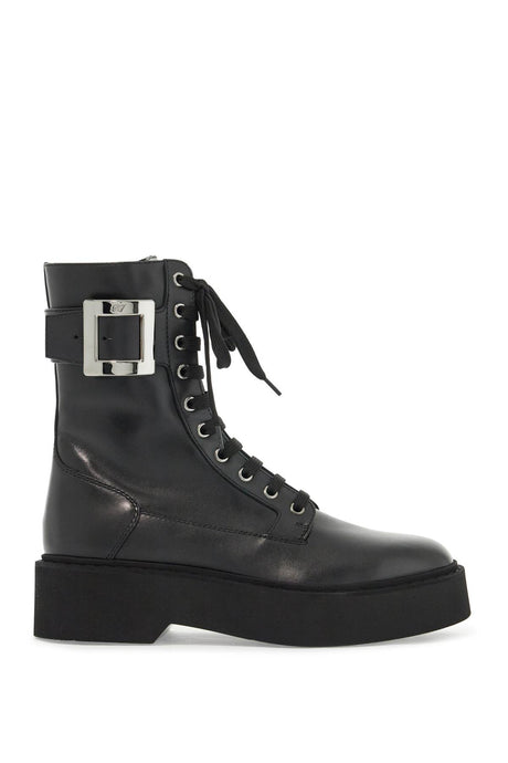 ROGER VIVIER Viv' Rangers Platform Ankle Boots