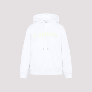 LANVIN Embroidered White Hooded Sweatshirt for Women | SS23 Collection