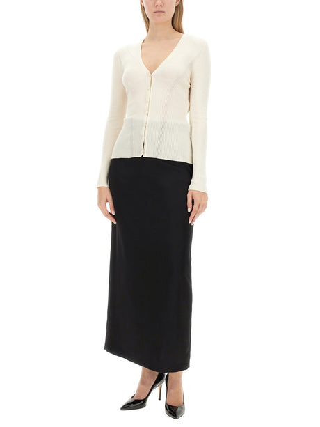 LANVIN Slim Fit Long Midi Skirt - Size 38