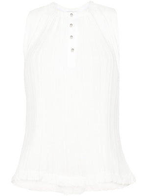 LANVIN Elegant White Sleeveless Top for Women