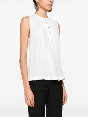 LANVIN Elegant White Sleeveless Top for Women