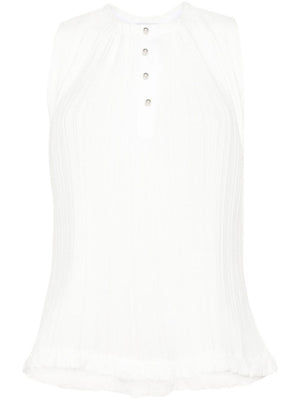 LANVIN Pleated Sleeveless Top