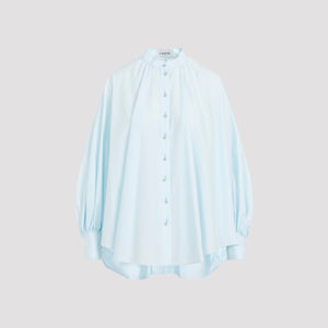 LANVIN Puff Sleeve Cotton Shirt