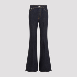 LANVIN Wide Leg Denim Trousers for Women