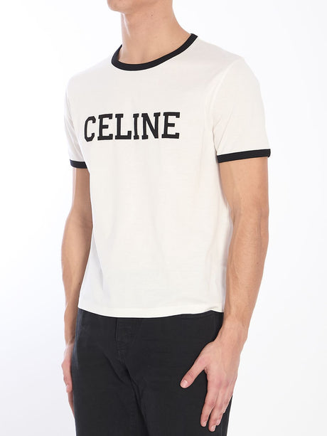 CELINE College Crew-Neck Short-Sleeve T-Shirt - Size L