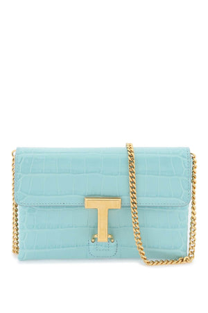 TOM FORD Croc Embossed Leather Crossbody Handbag