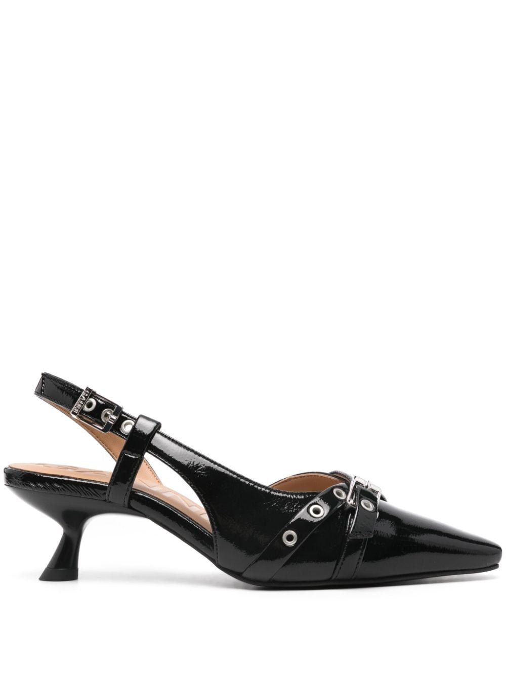 GANNI Chic Buckle Pumps for Women