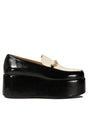 Elegant Platform Wedge Loafers with Ganni Buckle - 6 cm Height