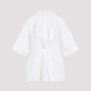 MAISON MARGIELA Elegant White Cotton Shirt for Women