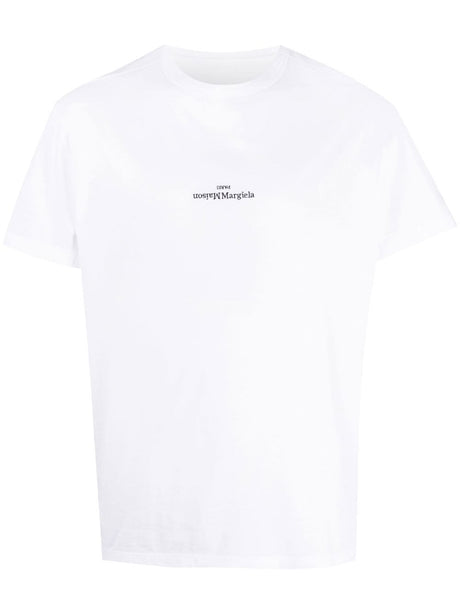 MAISON MARGIELA Distorted Logo T-Shirt - Size 48 IT