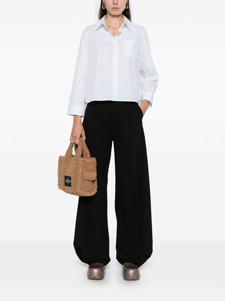 LOEWE Wide Leg Cotton Trousers for Women