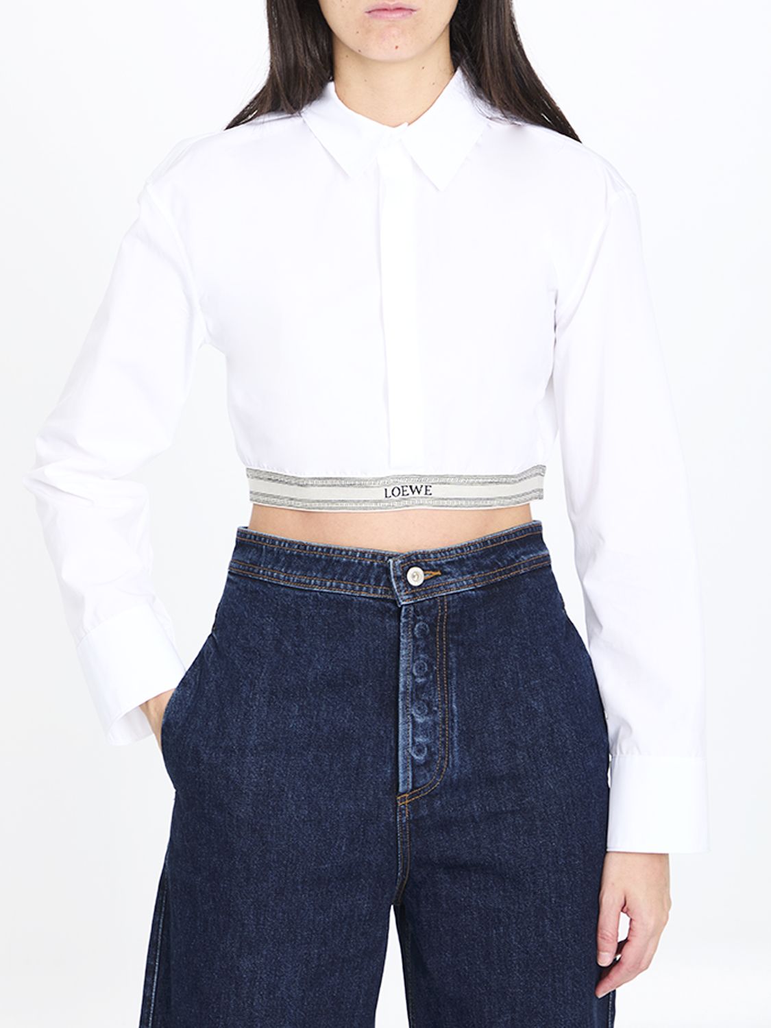 LOEWE Chic Cropped Cotton Shirt