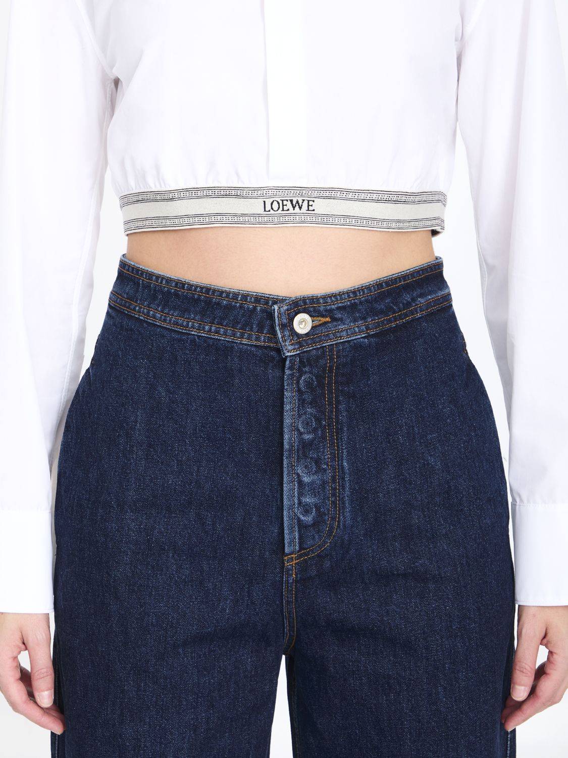 LOEWE Chic Cropped Cotton Shirt