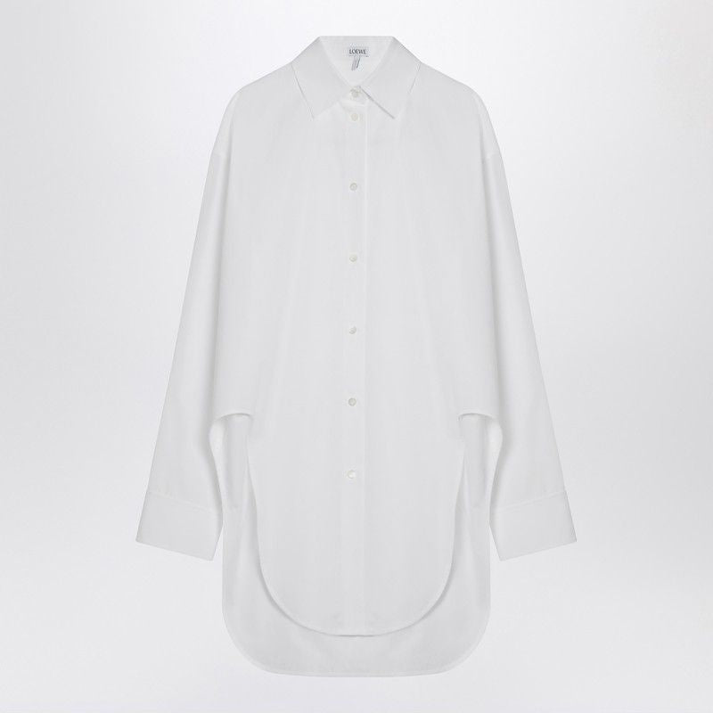 LOEWE Asymmetrical Cotton Shirt for Women - SS25