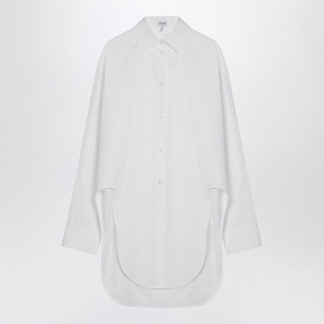 LOEWE Asymmetrical Cotton Shirt for Women - SS25