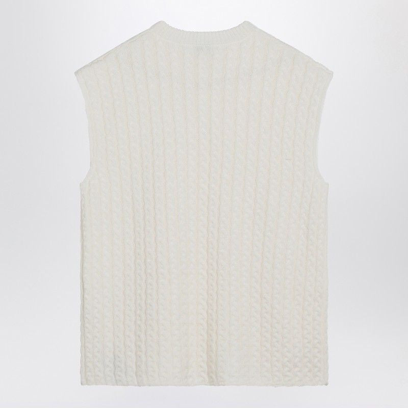 LOEWE Elegant Wool Waistcoat with Anagram Detail